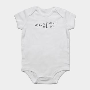 Biot Savart Equation - Useful Formula For Calculating The Magnetic Field Baby Bodysuit